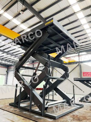 M6.5-100270-D22HK طاولة رفع مقص هيدروليكية ثقيلة 10 طن لمرفأ التحميل